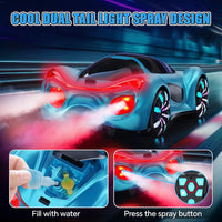 Remote Control Car, RC Car, Boys Toys, EV Sports Car with charger station, with sport light and water steam smoke