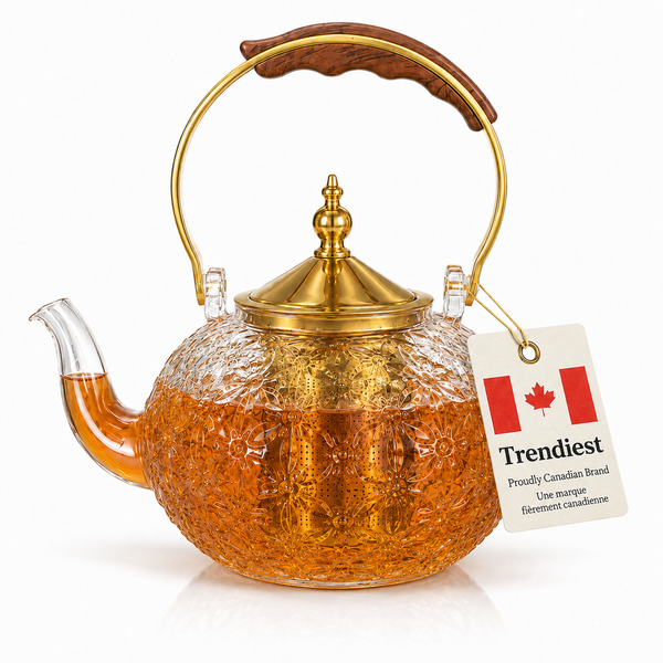 Glass Teapot with Removable Stainless Steel Infuser, herbal teapot