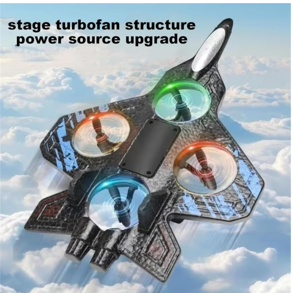 Trendiest Remote Control Fighter Jet Drone for Ages 14+, RC Airplane with LED Lights, 360° Flip, Durable EPP Foam Stunt Drone Gift for Teens & Adults drone 

