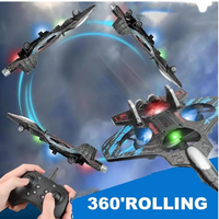 Trendiest Remote Control Fighter Jet Drone for Ages 14+, RC Airplane with LED Lights, 360° Flip, Durable EPP Foam Stunt Drone Gift for Teens & Adults drone 
