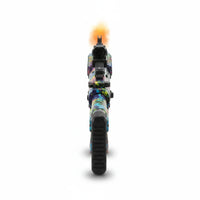 Trendiest tactical toy rifle with colorful camouflage finish and realistic orange light effect from the barrel
